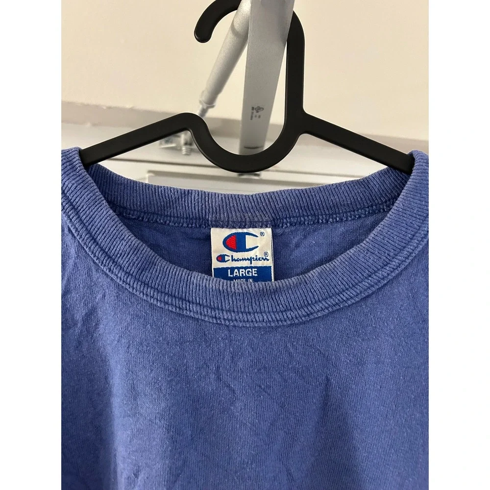 Champion Blue Short Sleeve Tee with Small Logo - Picture 5 of 8